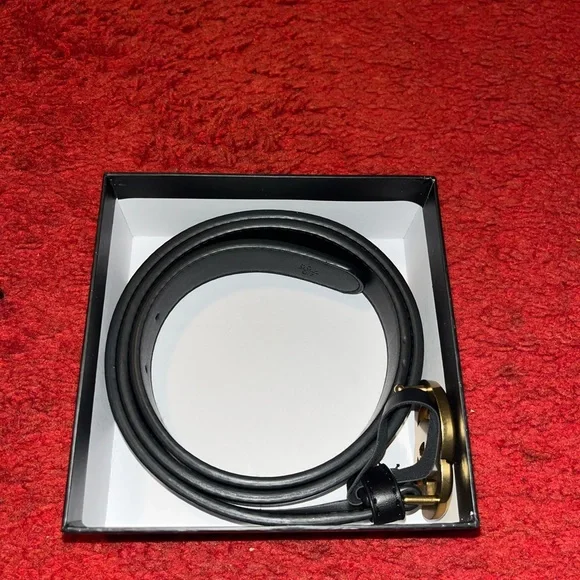 Gucci GG Marmont Brass/ leather belt. - Picture 2 of 4